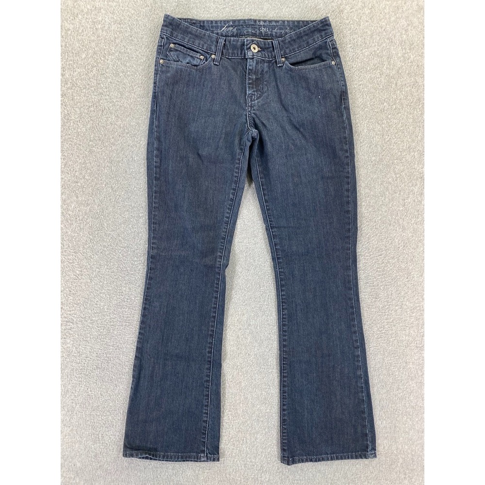 Levis Jeans‎ Womens 26 Blue Demi Curve Skinny Boot Low Rise Dark Wash Cowgirl